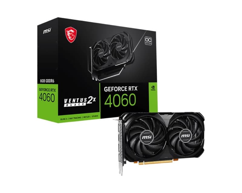 MSI GeForce RTX 4060 Ventus 2X Black OC 8GB