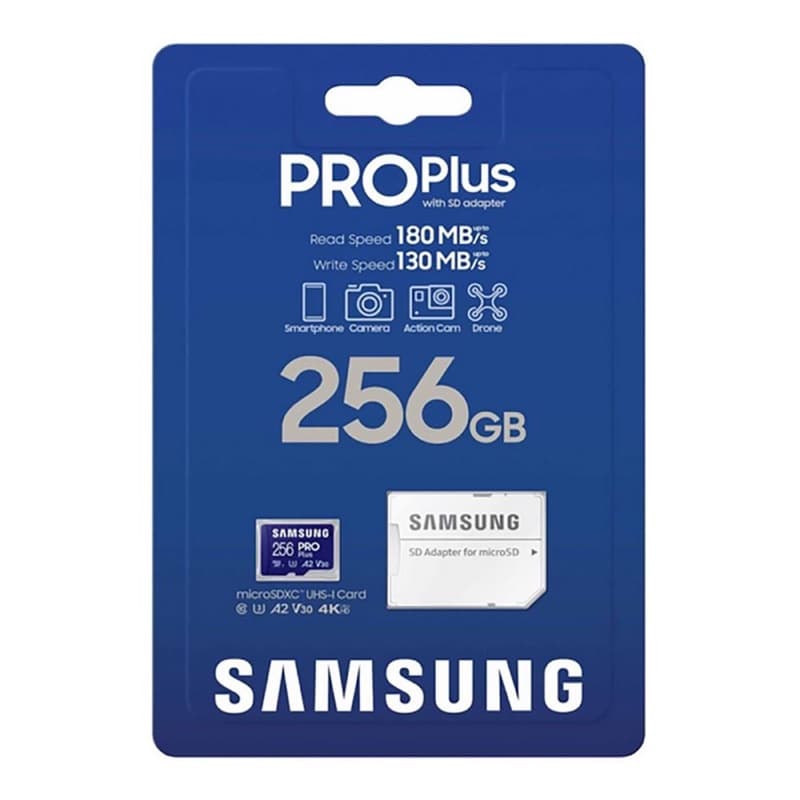 Samsung PRO Plus 256GB microSD with Adapter